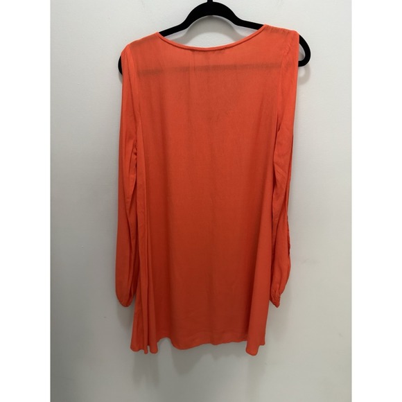 Lovers N Friends Split‎ Sleeve Orange Mini Dress Size Small - Picture 6 of 9